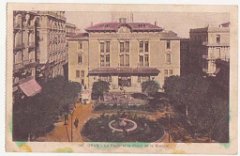 ORAN 1932 LA POSTE ET PLACE DE LA BASTILLE